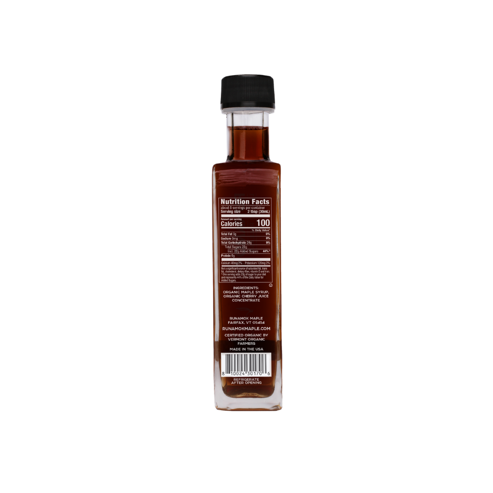 Sweet Black Cherry Infused Maple Syrup