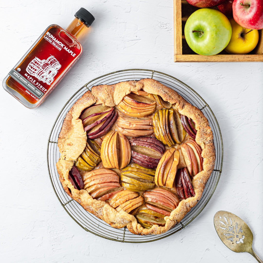 Apple Pie with Apple Brandy Barrel Aged Maple Syrup