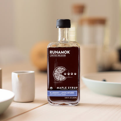 Blueberry + Lemon Infused Maple Syrup