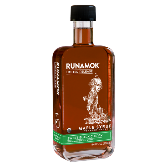 Sweet Black Cherry Infused Maple Syrup