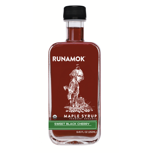 Sweet Black Cherry Infused Maple Syrup