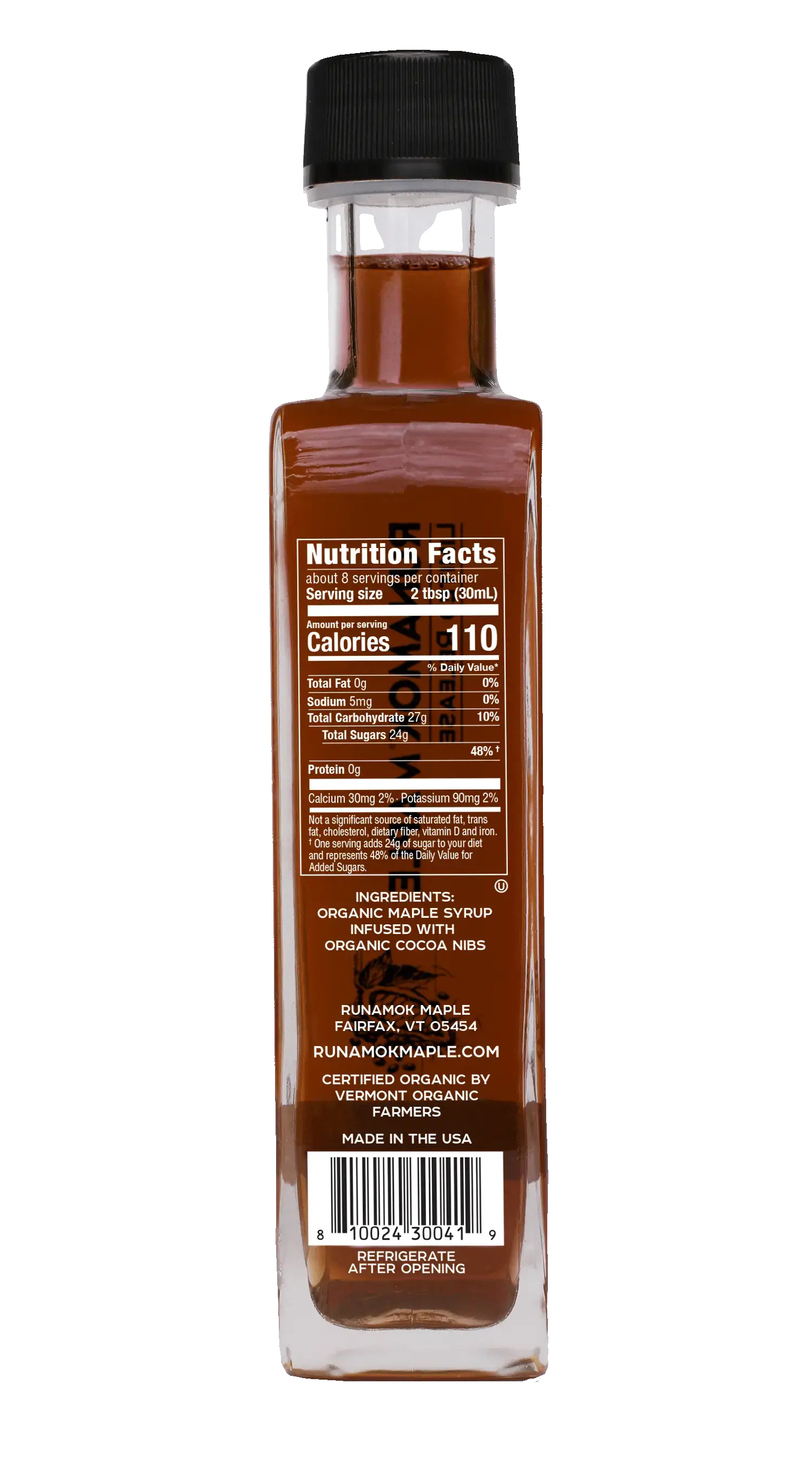 Runamok Maple Syrup - +Cocoa Bean Infused Maple Syrup - 5