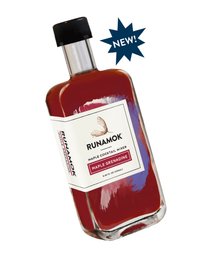 a bottle of Runamok Maple Grenadine