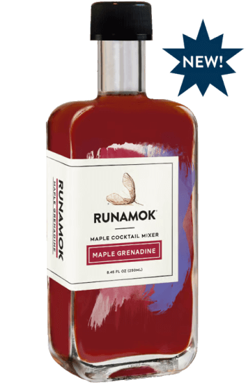 a bottle of Runamok Maple Grenadine