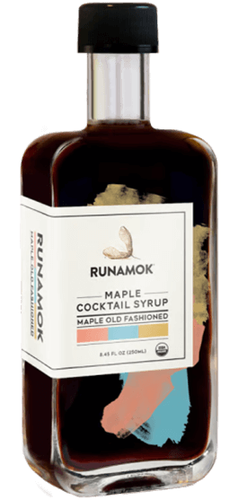 a bottle of Runamok maple old fashioned