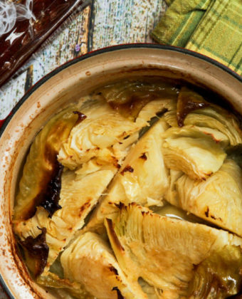 Roasted cabbage by Runamok Maple