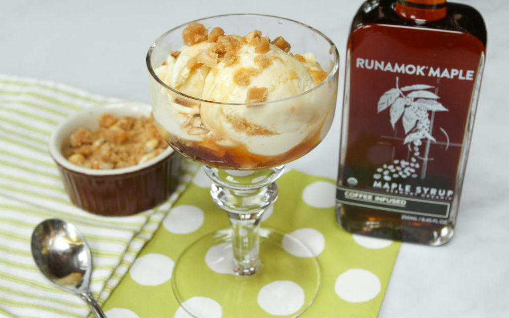 Ice cream and coffee maple syrup by Runamok Maple