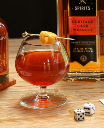 Maple whiskey cocktail by Runamok Maple