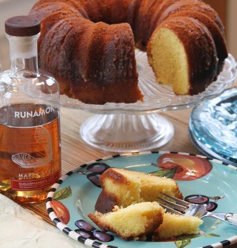 Maple rum cake baked with Runamok Sugarmaker's Cut maple syrup