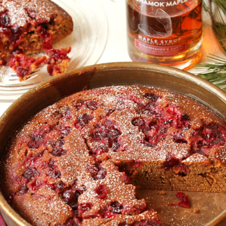 Maple Cranberry Gingerbread by Runamok Maple
