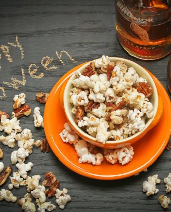 Maple syrup and popcorn by Runamok Maple