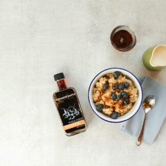 Oatmeal with Jasmine Infused Maple Syrup by Runamok Maple