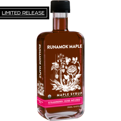 Strawberry Rose Infused Maple Syrup by Runamok Maple