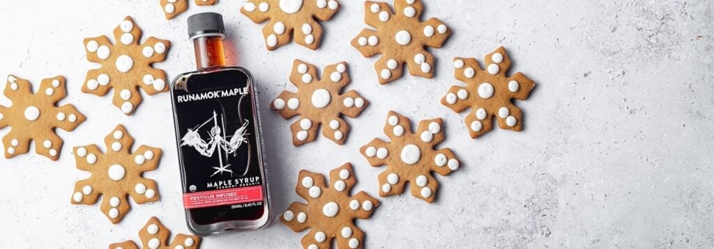 maple gingerbread cookies with Festivus