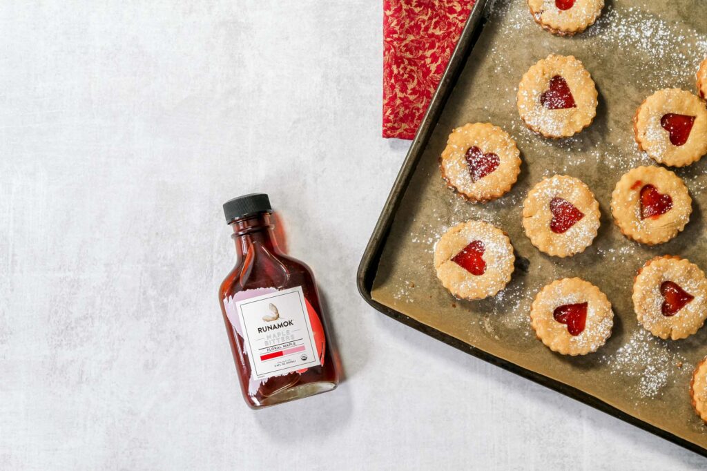 Orange Linzer Cookies