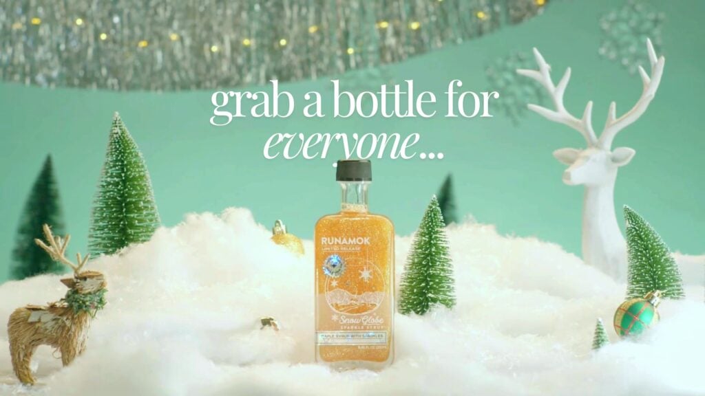 Grab a bottle for everyone – Snow Globe Sparkle Syrup