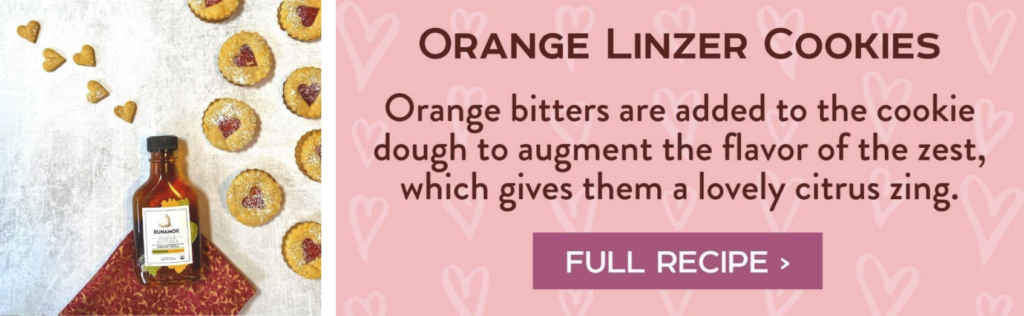 Valentines Orange Linzer