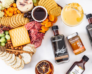 cheese plate layout with runamok products