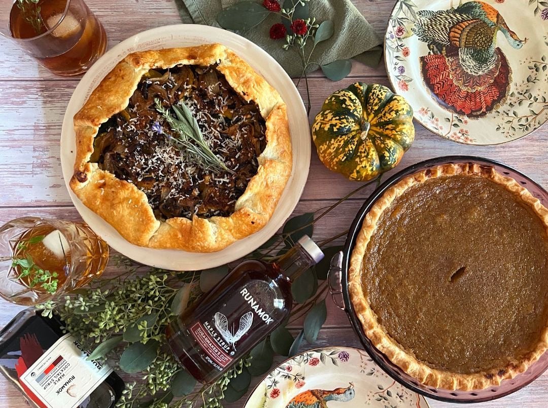 Thanksgiving pie spread