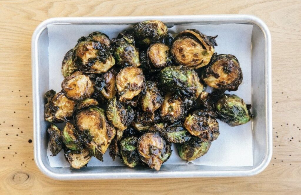 Bluebird fried brussels sprouts. photos courtesy of Bluebird Barbecue
