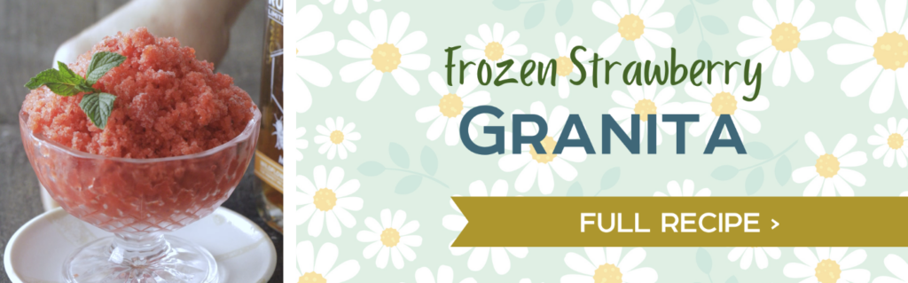 Frozen Strawberry Granita - Full Recipe>