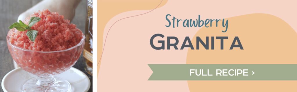 Strawberry Granita - full recipe link >