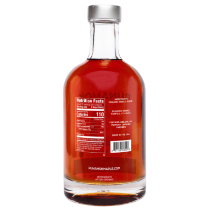 Sugarmaker's Cut Pure Vermont Organic Maple Syrup 375 NFP