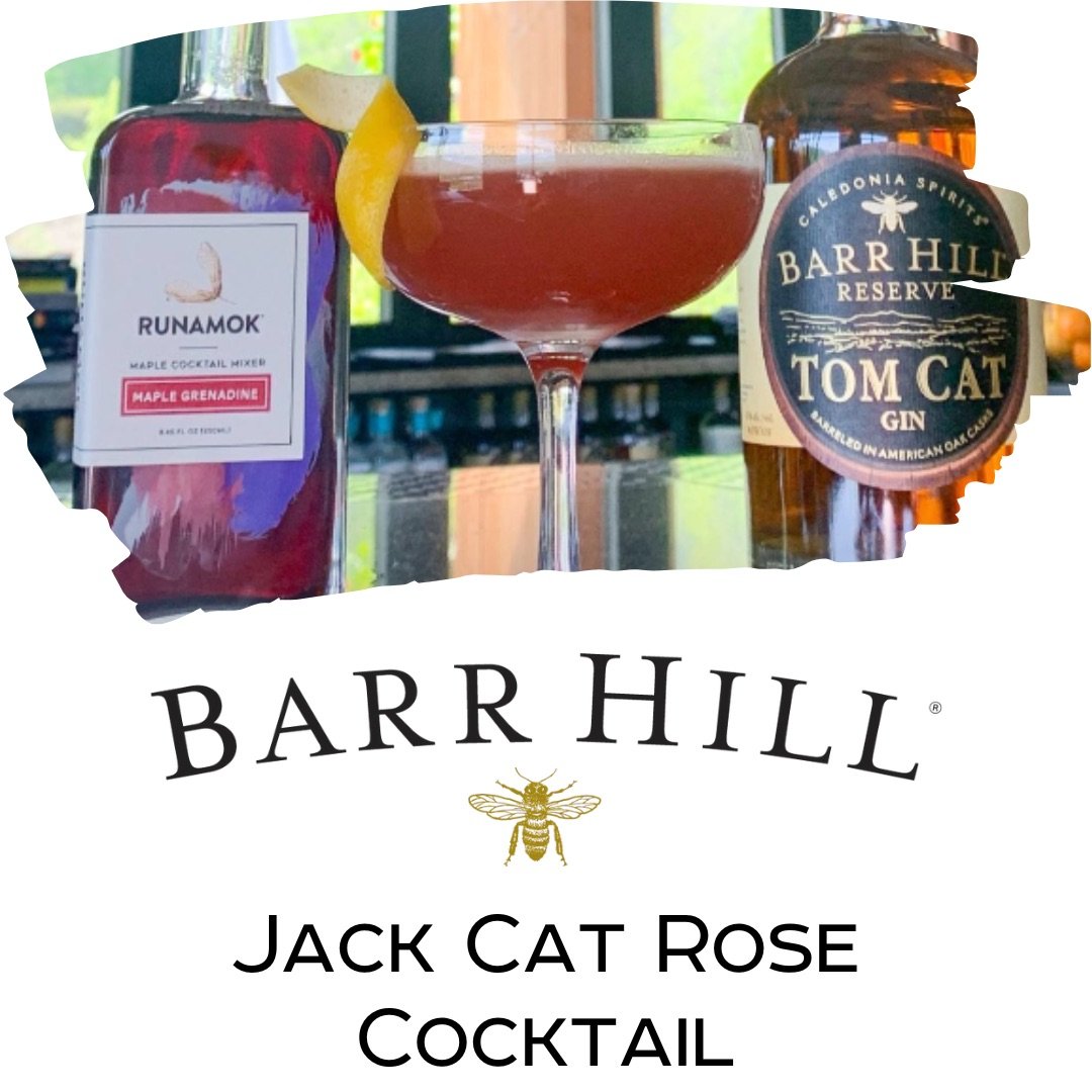 Barr Hill Jack Cat Rose Cocktail