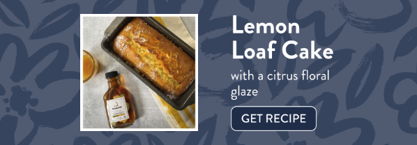 3 Lemon Loaf Cake with a citrus floral glaze. Get Recipe >