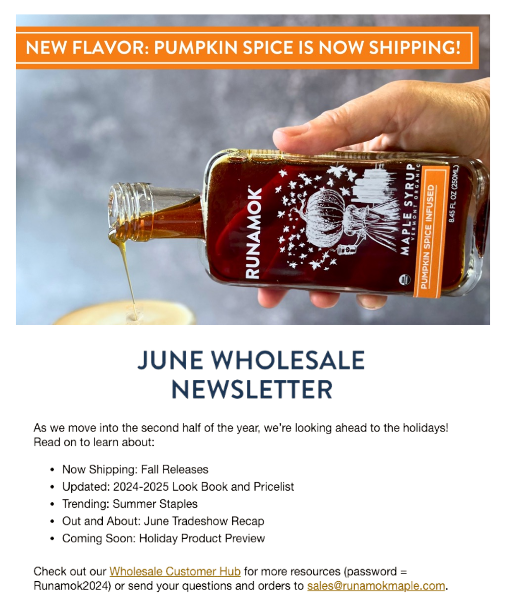 June Wholesale Newsletter