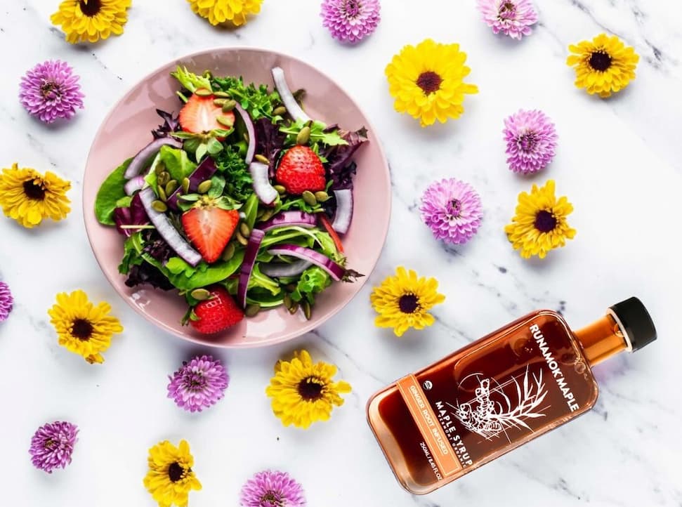 salad with ginger